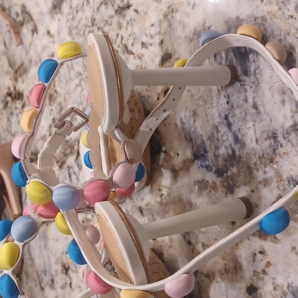 Gianni Bini Jess Southern  the Phoebe Rainbow Bobble Bead Dress women's Sandals - Picture 7 of 7